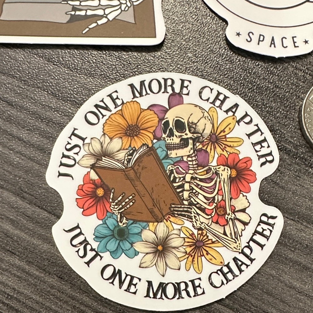 🌿10/$10🌿Skeleton Reading Sticker Set - Picture 5 of 6